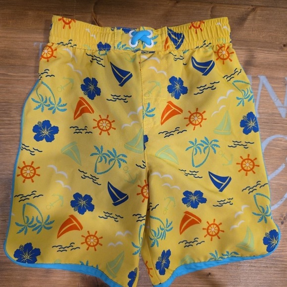 Lot of 5, Size 4 Boy Swimming Clothes, 4 Trunks & 1 Top Mario - Picture 8 of 16